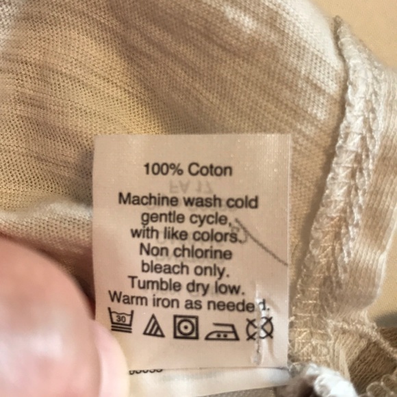 Madewell Two-tone Tan Long Sleeve T-Shirt - Sz M - Picture 4 of 8